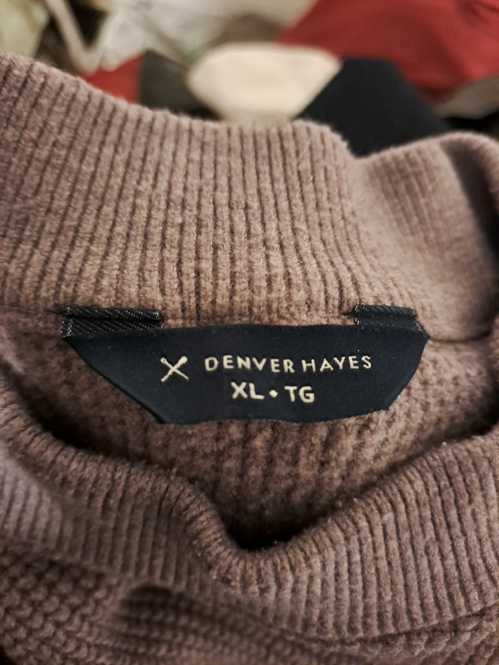 Denver Hayes Lavender Mock Neck Sweater - Picture 3 of 3